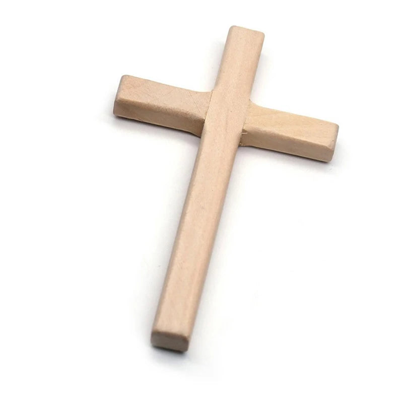 1Pc Christian Wooden Cross 12Cm(4.7In) Hanging Wall Large Long Crucifix Two Color