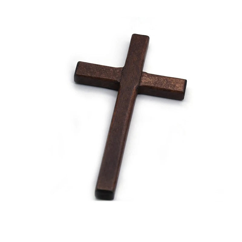 1Pc Christian Wooden Cross 12Cm(4.7In) Hanging Wall Large Long Crucifix Two Color